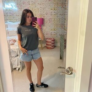 Topshop Charcoal Short Sleeve Tee